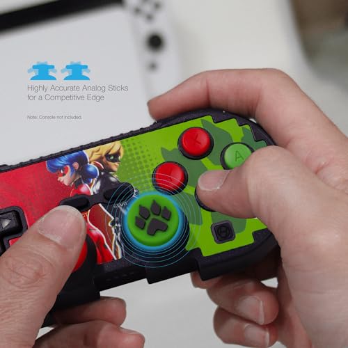Image of Hyperkin - Limited Edition Pixel Art - Miraculous Edition (Bug & Cat) - Bluetooth Controller - Officially Licensed - For Nintendo switch 2 /switch /OLED, PC, Mac, Android, Apple iOS, Steam, Tesla