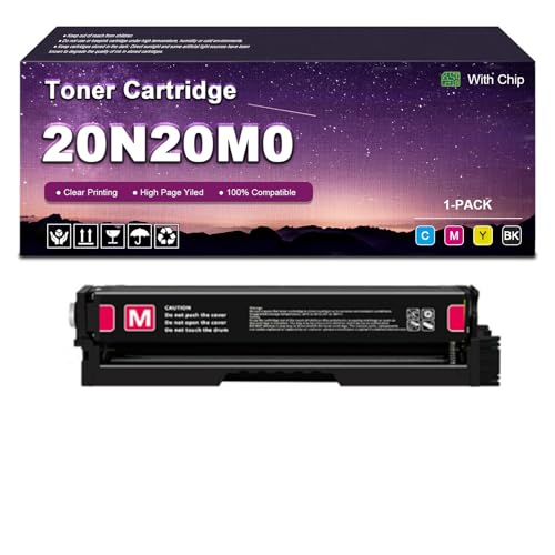 CS331dw 20N20 Replacement (with Chip) for Lexmark 20N20K0 20N20C0 20N20M0 20N20Y0 Toner Cartridges Replacement for Lexmark CS331 CS431 CX331 CX431 CS331 CX331 Printer magenta