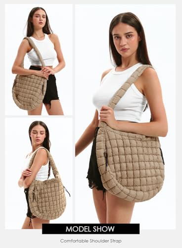 Bolso tote acolchado ligero para mujer miniatura 2