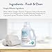 Clean People All Natural Liquid Fabric Softener - Plant-Based, Eco Friendly - Naturally Softens & Removes Static Cling - Vegan - Fresh Scented Laundry Softener - 100 fl oz - 140 loads