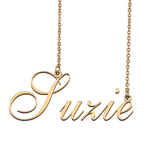 HUAN XUN Customized Charm Pendant Jewelry Any Name Necklace for Grandmother Suzie