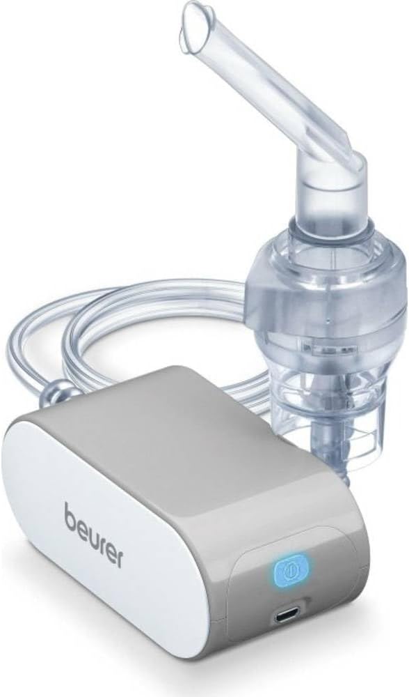 IH58 nebuliser, short inhalation time, easy to carry, storage box, compressed air technology, 3 years warranty by Beurer