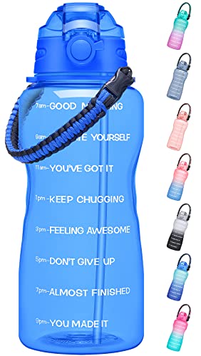 Borraccia Sportiva A Forma Di Manubrio 2,2L: Tazza Fitness In PETG, Antiscivolo E A Prova Di Perdite Per Palestra E Outdoor