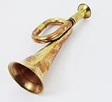 Military Chinese Army Brass and Copper Blowing Bugle Attack War Command Signal Horn 6" Inch