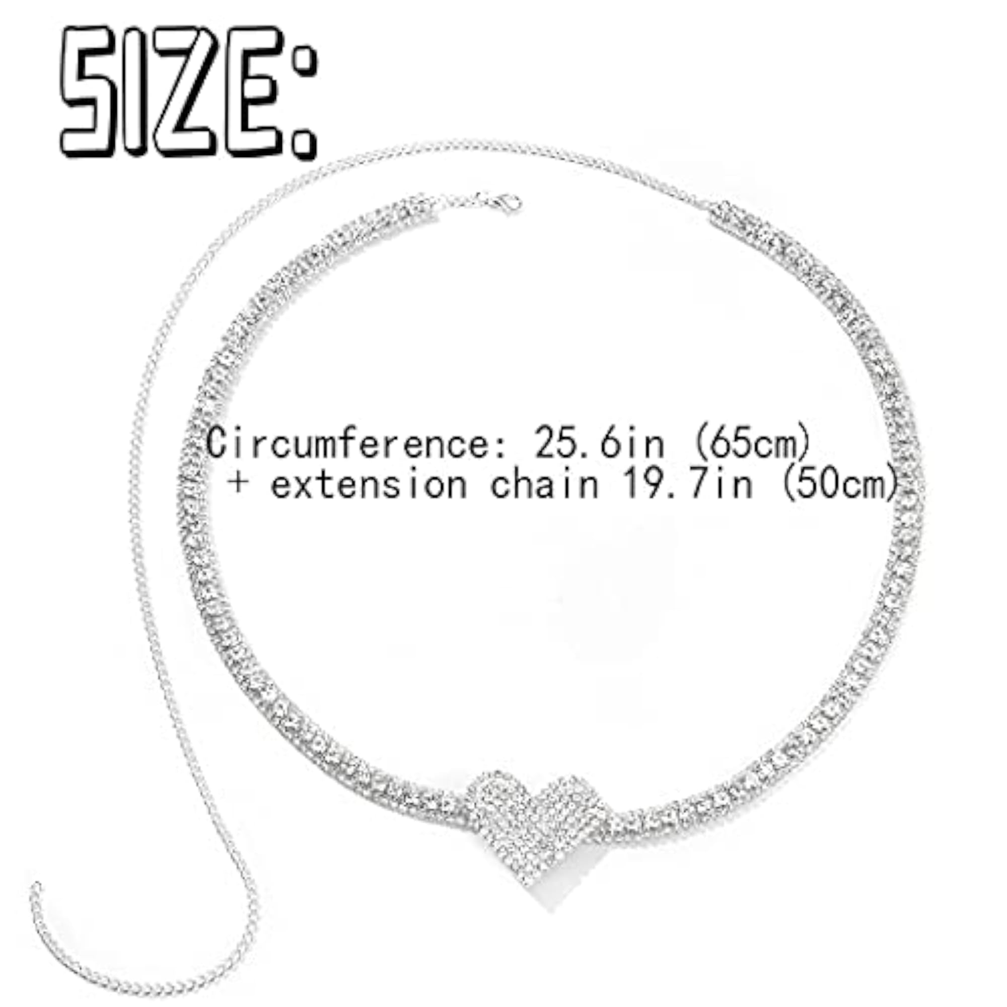 Silver Rhinestone Waist Chain, Adjustable Jewelry