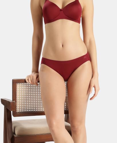 Image of Jockey 1803 Women Medium Coverage Micro Modal Elastane Stretch Bikini with Concealed Waistband and StayFresh Treatment