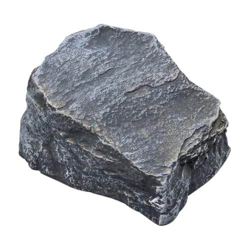 ZONADAH Schildkrötenhaus, Reptilienhöhle, Kunstharz, Sonnenplattform, Kunstharz, Landschaftsbau, Aquarium, Fischversteck, Unterschlupf für Reptilien, Schildkröten, Frösche, Zoo-Dekoration, Ornament