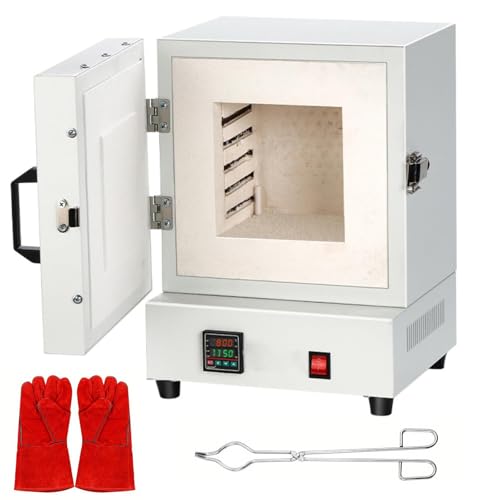 Four électrique, Four de Fusion de Table Compact 2000 W, température maximale de 150 ℃/2102 ℉, Four de Fusion de Table Compact pour la Fabrication de Bijoux, Le vitrage de poterie et Les projets