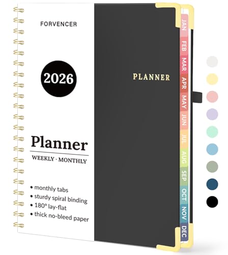 2026 Planner, Forvencer Calendar Planner Weekly and Monthly, Janu...