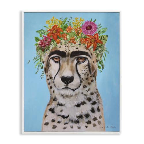 Glam Cheetah Leopard Makeup Portrait, 16 x 20 Inch Framed Giclée Print