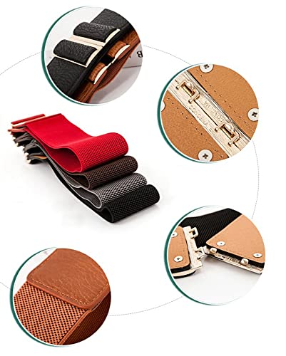 Women's Wide Elastic Waist Belt Vintage Stretchy Dress Cincher Waistband4
