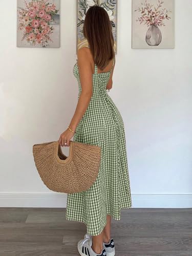 Image of Aahwan Women Fit and Flare Red Solid Lace Up Backless Ruched Boning Spaghetti Strap Slim Fit Long Cami Dress