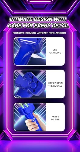 Image of Genie's Toy Bus Magic Strings Rechargeable Flying Rope Launcher Toy I USB Charging with Built-in Lithium Battery I Press to Fire Design I Suitable for Kids 6+ Years I Best Birthday Gift for Kids