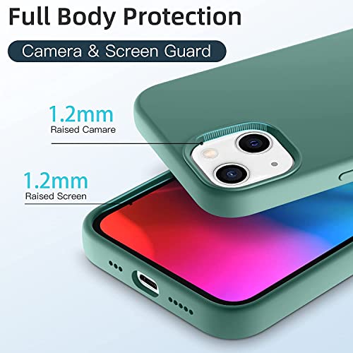 Image of MIDOS Back Cover Compatible with iPhone 14 Plus Case Liquid Silicone Full Protection Shock Proof Back Cover for iPhone 14 Plus (2022) 6.7 inch (Pine Green)
