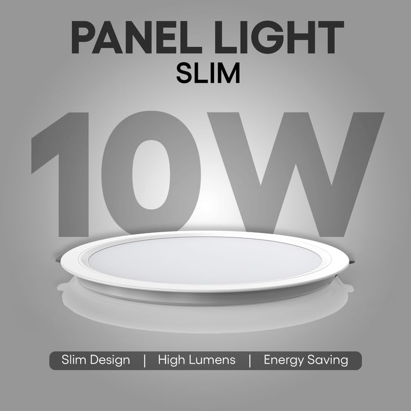 Image of Hi-Fi OLLO 10 watt Downlight for Junction Box | Cool Day White (6500K) |68 mm Cutout| Inbuld Driver| Round Ied Light for Ceiling Pack of 10