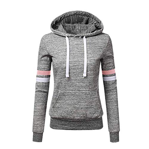 Preisvergleich Produktbild TOPKEAL Hoodie Pullover Damen Herbst Winter Kapuzenpullover Sweatshirt Lässige Winterpullover Patchwork Jacke Mantel Tops Mode 2020