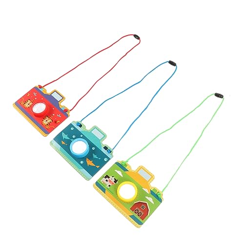 KOMBIUDA Kaleidoscope Toy for Boys and Girls Paper Abs Material Boys and Girls Educational Toy Camera Shape (Random Pattern)