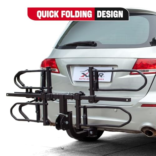 Xcar PLATFORM BIKE RACK 2-Bike Hitch Mounted Platform Bicycle Rack Foldable Bike Carriers thumb #2