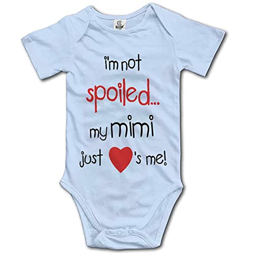 I'm Not Spoiled My Mimi Just Loves Me Baby Bodysuit Short Sleeve Onesie Unisex