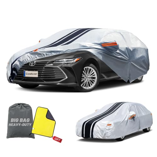 Image of Car Cover Custom Fit for Toyota Avalon /Mirai, Chrysler 300, Waterproof All Weather for Automobiles Full Exterior Cover Rain Sun Snow UV Protector.