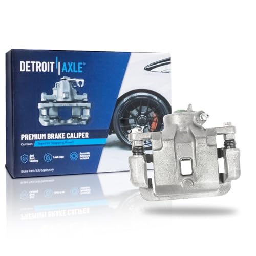 Image of Detroit Axle - Rear Left Brake Caliper for 2007 2008 2009 Kia Sorento Disc Brake Caliper with Bracket Replacement Brake Caliper Assembly