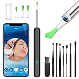 耳かき カメラ付き 【1500W画素×6LEDライト付き】 カメラ付き耳かき みみかき イヤースプーン 耳掻きカメラ 耳垢除去 耳掃除 耳垢クリーニング 録画 写真 3.6mm極細レンズ 左右反転機能 WIFI接続 IP67防水 Type-C充電 iOS/Android/iPad多機種対応