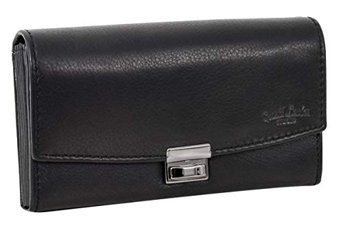 Preisvergleich Produktbild Gusti Leder studio"Leila" Kellnerbörse robuste Kellnertasche Geldbörse Kellnergeldbeutel Geldbeutel Herrenbörse Portemonnaie Brieftasche Unisex Schwarz 2A62-22-9