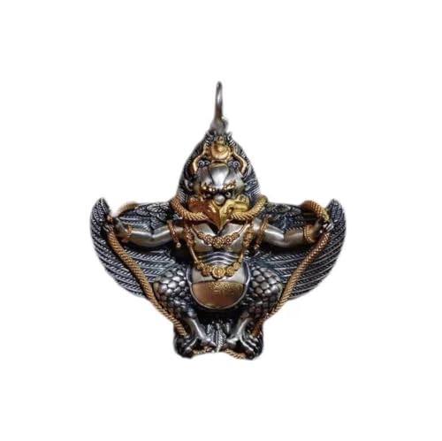 S925 Sterling Silver Amusement Dapeng Golden Winged Bird Collection Ancient Pearl Tianzhu Jewelry Necklace