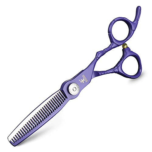 XUANFENG-Hairdressing-Scissors-Professional-Hair-Scissors-Japan-440C-Cutting-Thinning-Scissors-Set-Hair-Shears-Salon-Styling-Tools-6-Inch-Purple-Set