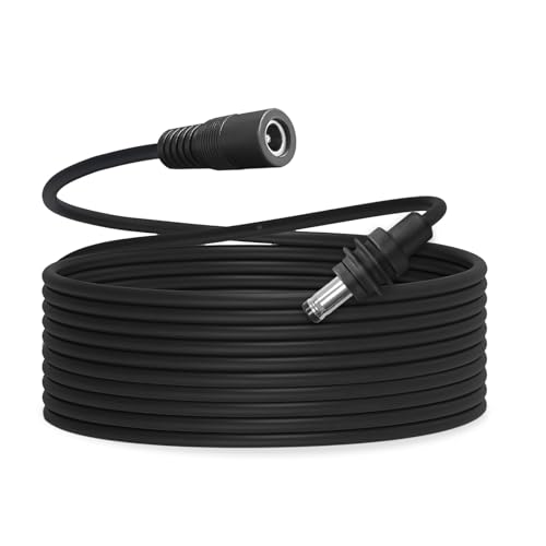 DC5521 Power Extension Cable for Starlink Mini,10FT 25FT 50FT 16AWG DC 5.5mm*2.1mm Cord for Starklink Mini Work with 20V/65W+ PD Source (10FT Female to Male)