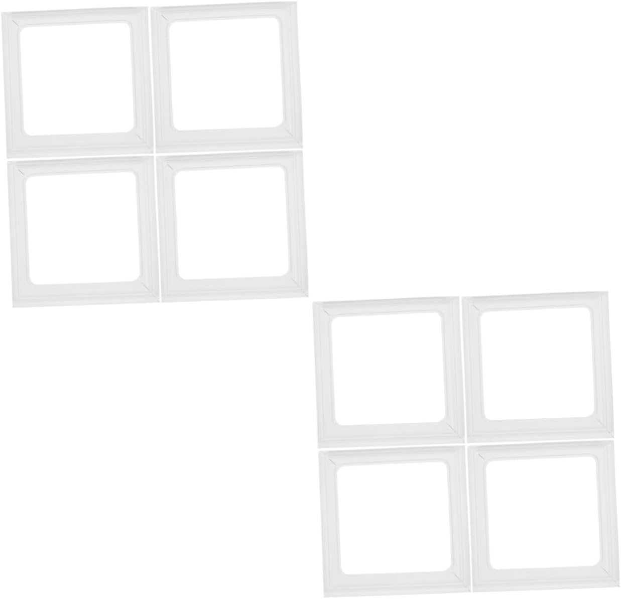 YARNOW 8pcs Decorative Fence Post Skirt Caps Outdoor Vinyl Column Wraps for Balconies Stairs and Railings Easy Installation Coverage for Enhanced Aesthetics