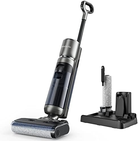 Maircle F1 Cordless Vacuum Mop Smart All-in-one, One-Step Cleaning Wet Dry Vacuum Cleaner, Smart Display and Voice Prompts, Self-Propelled and Self-Cleaning, Great for Hardwood Floor and Sticky Messes