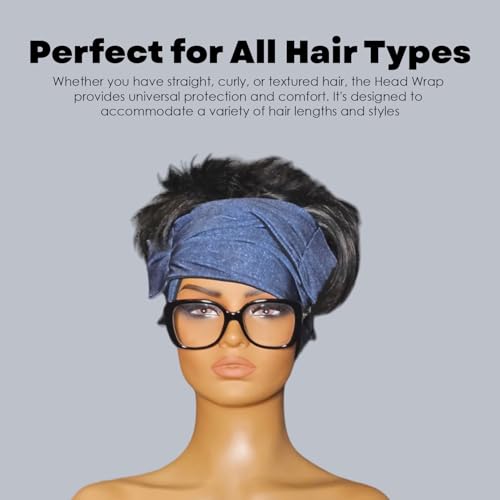 Head Wrap, Hair Scarf for Women, Head Scarf with Ear Slots, Headwear for bathing, Sports, Hair Coverings and Sleep4
