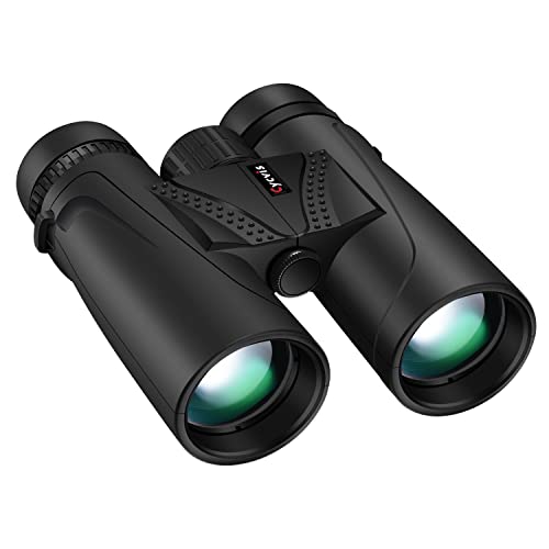 Binoculars for Adults 10x42 - Cycvis Binoculars for Bird Watching & Hunting, BAK4 Prism,with Smartphone Holder, Black Waterproof Binoculars with Superior HD,Lightweight Binoculars for Outdoor Sports