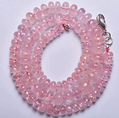Morganite Big Size Beads, perles naturelles roses de 18 pouces pour sublimer vos tenues d'été