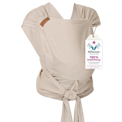Hoppediz Hop-Tye Advanced - 4-in-1 Babytrage für Neugeborene ab...