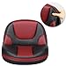 Leader Accessories Pro Casting Boat Seats Lean Pro High Back Fishing Bass Seat Boat Seat 2 Seats (Black Red)