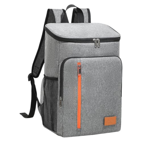 保冷リュック 保冷バック 折り畳み式 クーラーバッグ 背負えるクーラーボックス 18L 極厚断熱材 保温保冷 防水 軽量 手提げ/肩掛け両用 アウトドア キャンプ 釣り ピクニック 運動会 デリバリー 通勤 買い物用 (BLBB-グレー)