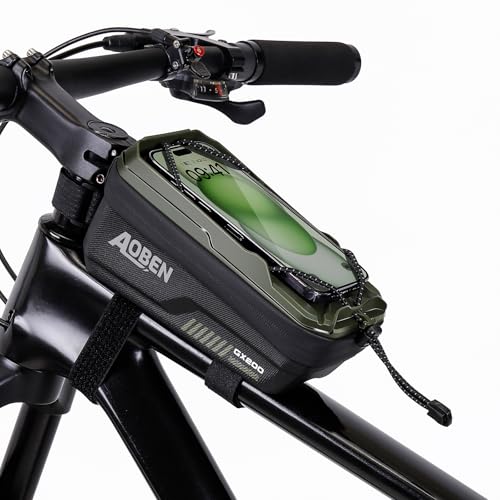 Aoben Bike Bicycle Phone Front Frame Bag for Mountain Bike Road Bike, EVA Hard Casing Bike Phone...