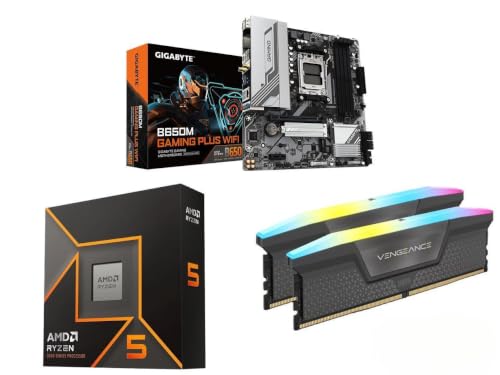 Image of NEWEGG Motherboard CPU Memory Combo-B650M Motherboard Bundle with Ryzen 5 9600X 6-Core 3.9 GHz CPU and 16GB (2 x 8GB) 288-Pin PC RAM DDR5 6000 Desktop Memory