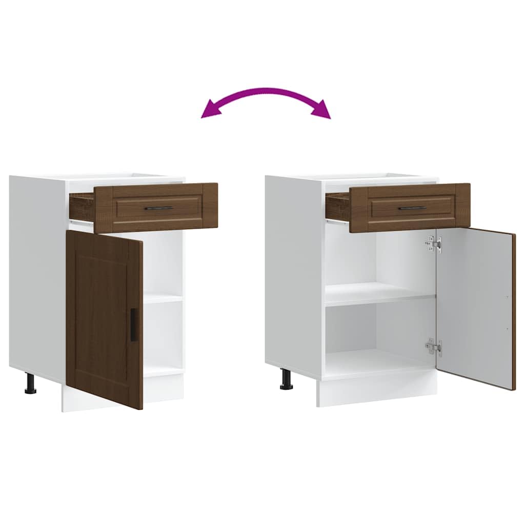 vidaXL Armoire de Cuisine Porto chêne Marron Bois d'ingénierie