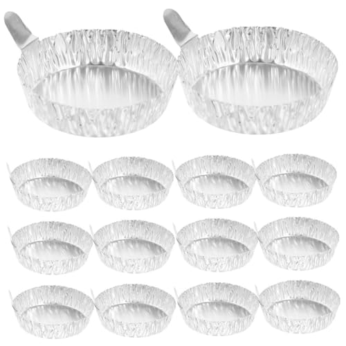 PLAFOPE 200 Pcs Silver Aluminum Foil Weighing Plates Aluminum Foil Weigh Dishes Weighing Plates Laboratory Weighing Pan