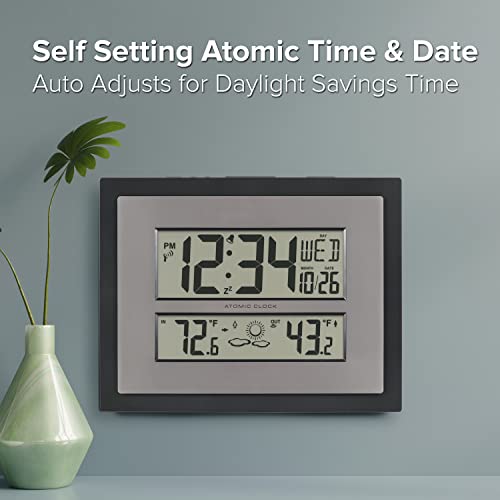La Crosse Technology 512-65937-INT 512-85937-Int Atomic Digital Wall Clock thumb #3