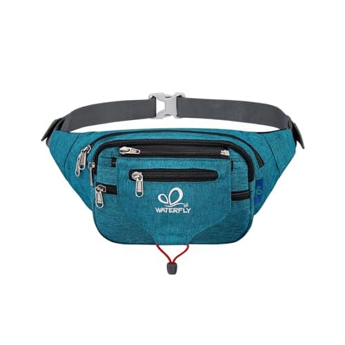 Waterfly Bum Bag Fanny Pack for Men Women Large Waist Pack with Multi Pockets for Running Hiking Camping Workout Cycling