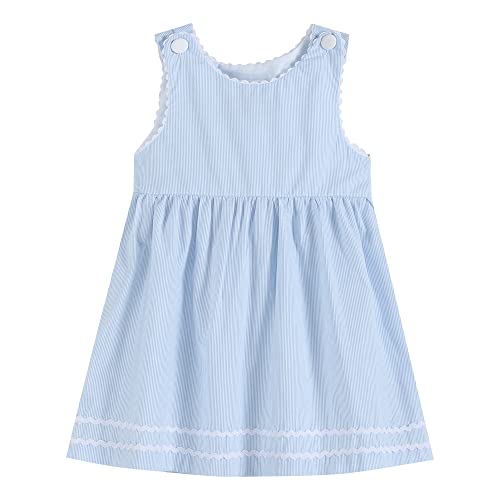 Baby and Girls A-Line Button Dress