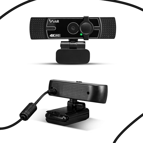 Image of AIWaft 4K UHD Webcam |12MP CMOS Sensor, AI Auto-Focus, ePTZ, Dual Omni Mics, 60FPS |Plug & Play USB 2.0 |Compatible with Windows, Mac & Android |Ultra HD Streaming for Zoom, YouTube, Gaming & Meetings