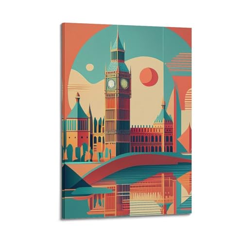 Poster Big Ben art mural sur toile decorative pour decoration interieure chambre