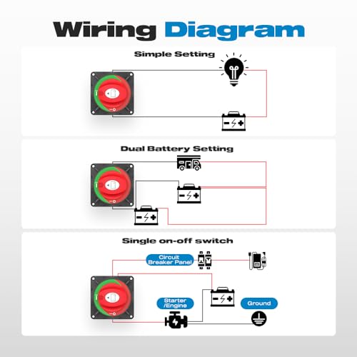 image for Malictele On/Off 600A Battery Master Cut Disconnect Switch Isolator - 