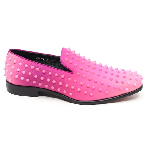 Men's Fashion Smoking Gradient Spike Dress Tuxedo Loafers Slip On Shoes SM-1992