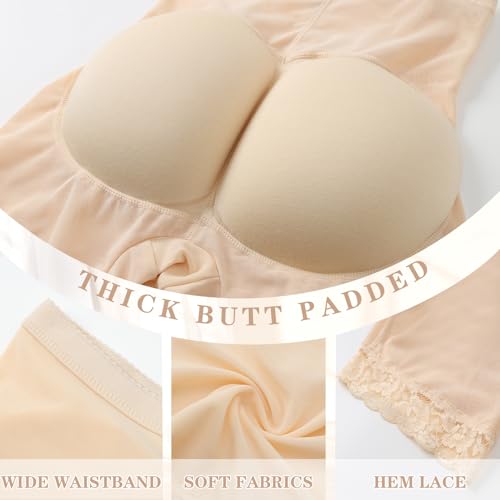 Padded Underwear for Women Butt Lifter Panties Booty Pads Butt Enhancer Lace Boyshorts Shapewear4